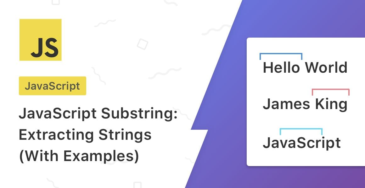 21 Substring Method In Javascript