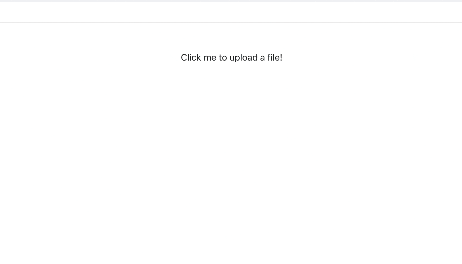 A basic working version of a file picker with React Dropzone.