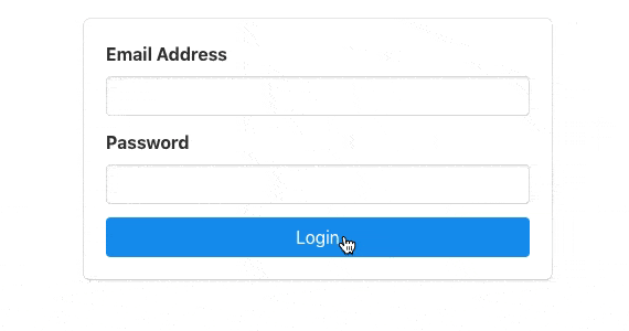 A login form validation powered by a custom react hook