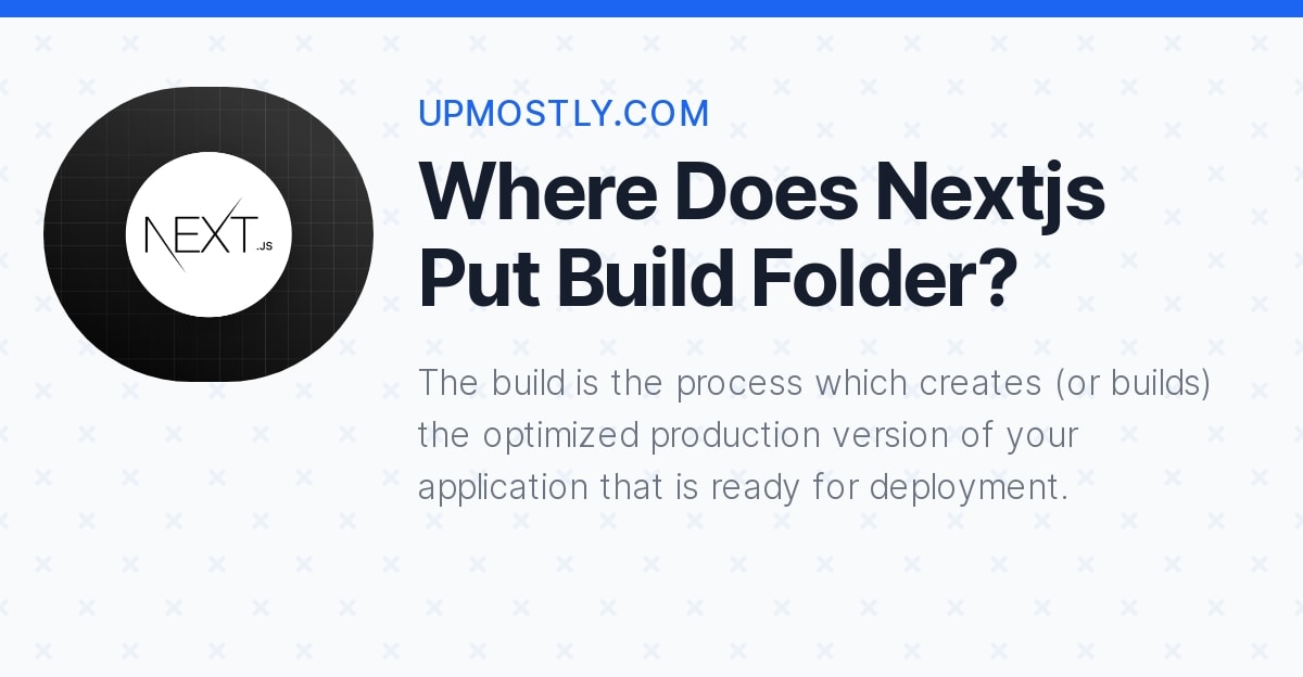 Nextjs là một trong những framework phát triển web phổ biến hiện nay và build folder của nó là nơi lưu trữ các file sau khi build trang web. Nếu bạn đang phát triển một trang web sử dụng Nextjs, hãy xem ảnh liên quan đến từ khóa này để tìm hiểu về vị trí của build folder của Nextjs.